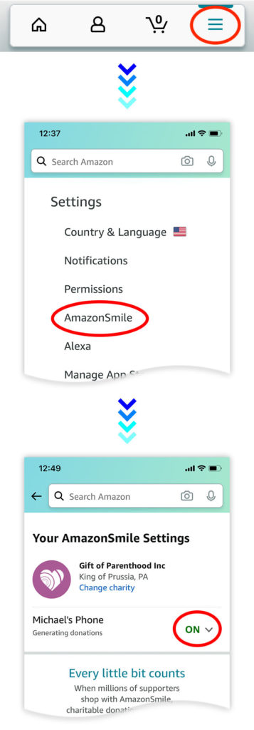 How Do I Turn On Smile Amazon App Activate Amazonsmile On Your 