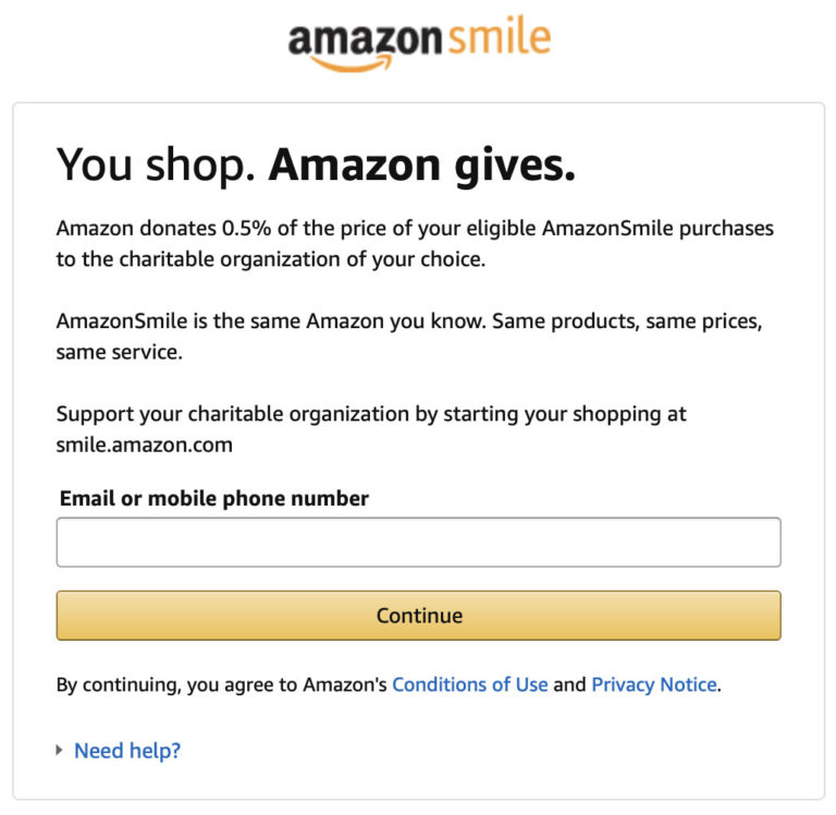 Amazon Smile Instructions Gift Of Parenthood